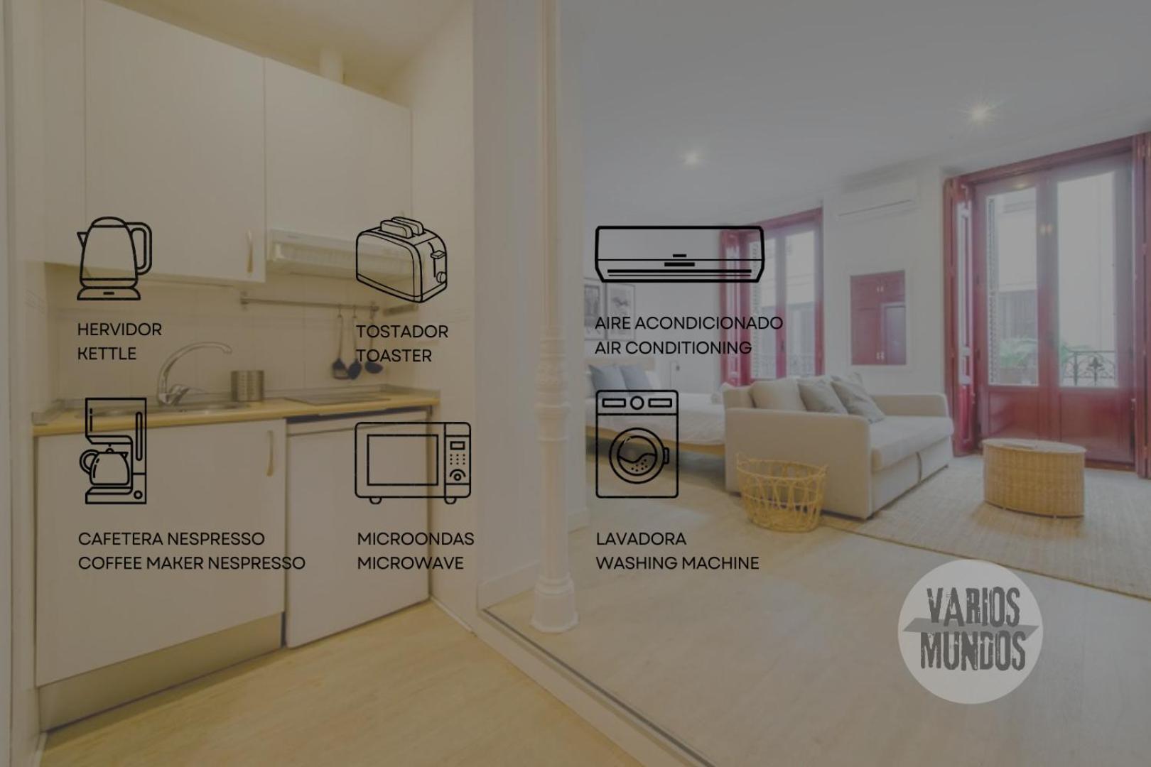 Beautiful Loft Para 3Pax En Huertas-Cortes Madri Exterior foto